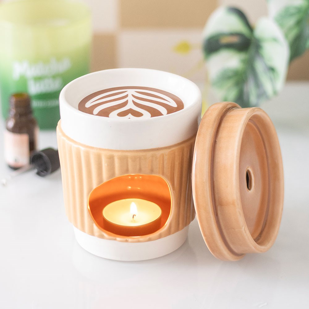 Keramische koffiekopje wax brander
