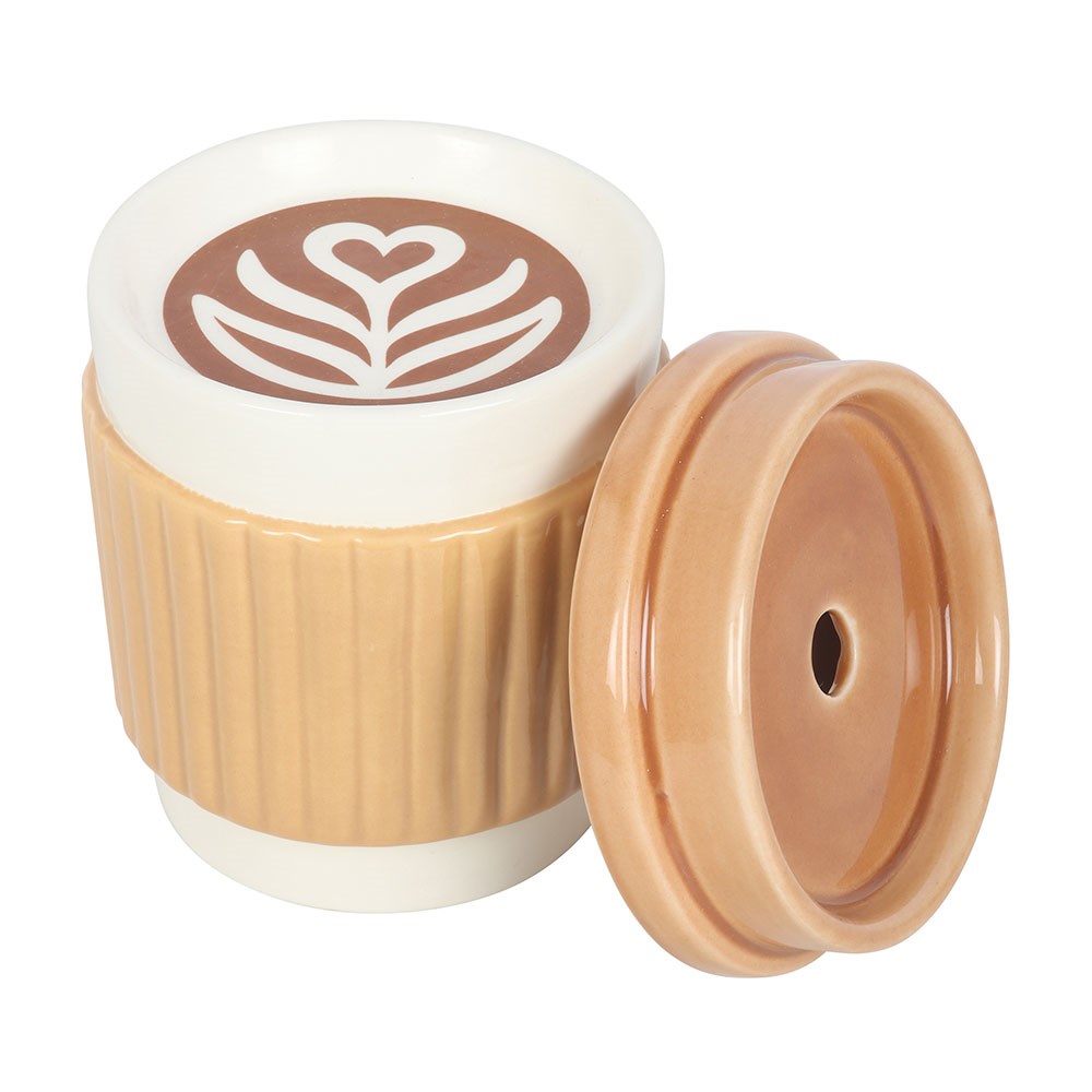 Koffiekopje oliebrander met theelichtje