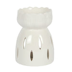 Witte lotusbloem wax brander