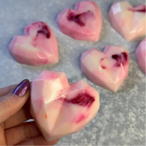 Wax melts - Geometric heart (Egyptian amber)
