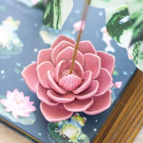 Wierookhouder - Roze waterlelie