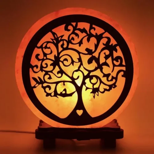 Zoutsteenlamp - Levensboom